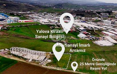 YALOVA KİRAZLI SANAYİDE RUHSATLI & PROJELİ 2810 m² FABRİKA ARSA