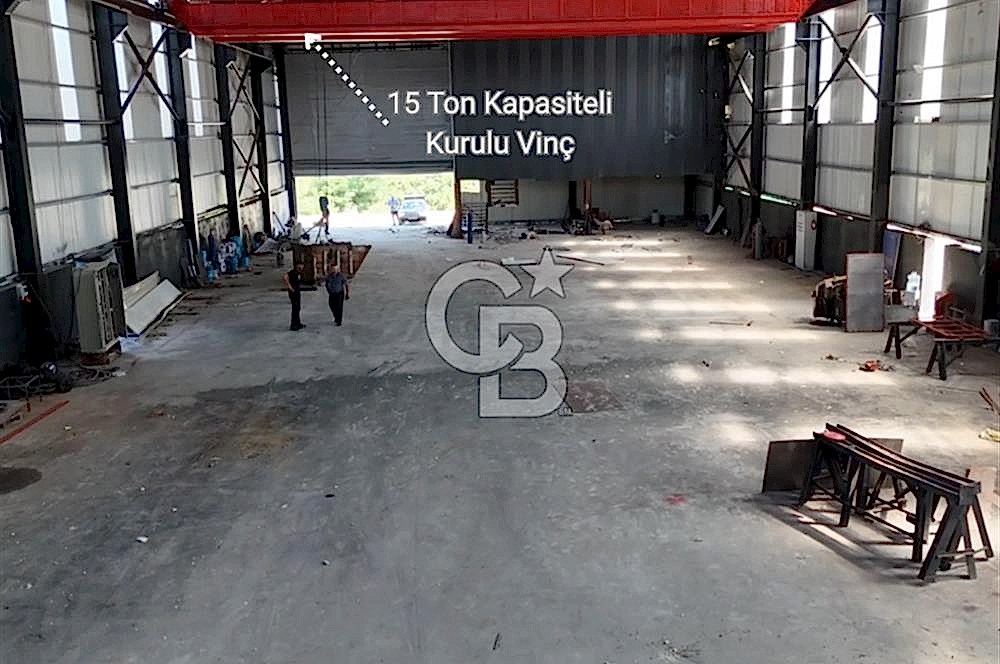 KAYTAZDEREDE 250 KW TRAFOLU 15 TON VİNÇLİ SATILIK FABRİKA